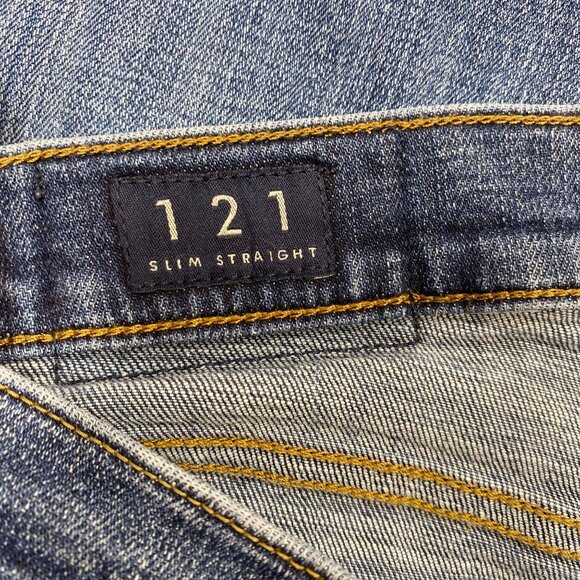 Lucky Brand Mens 121 Slim Straight Jeans Size 33x30 Blue Denim Cotton & Elastane - Picture 4 of 15